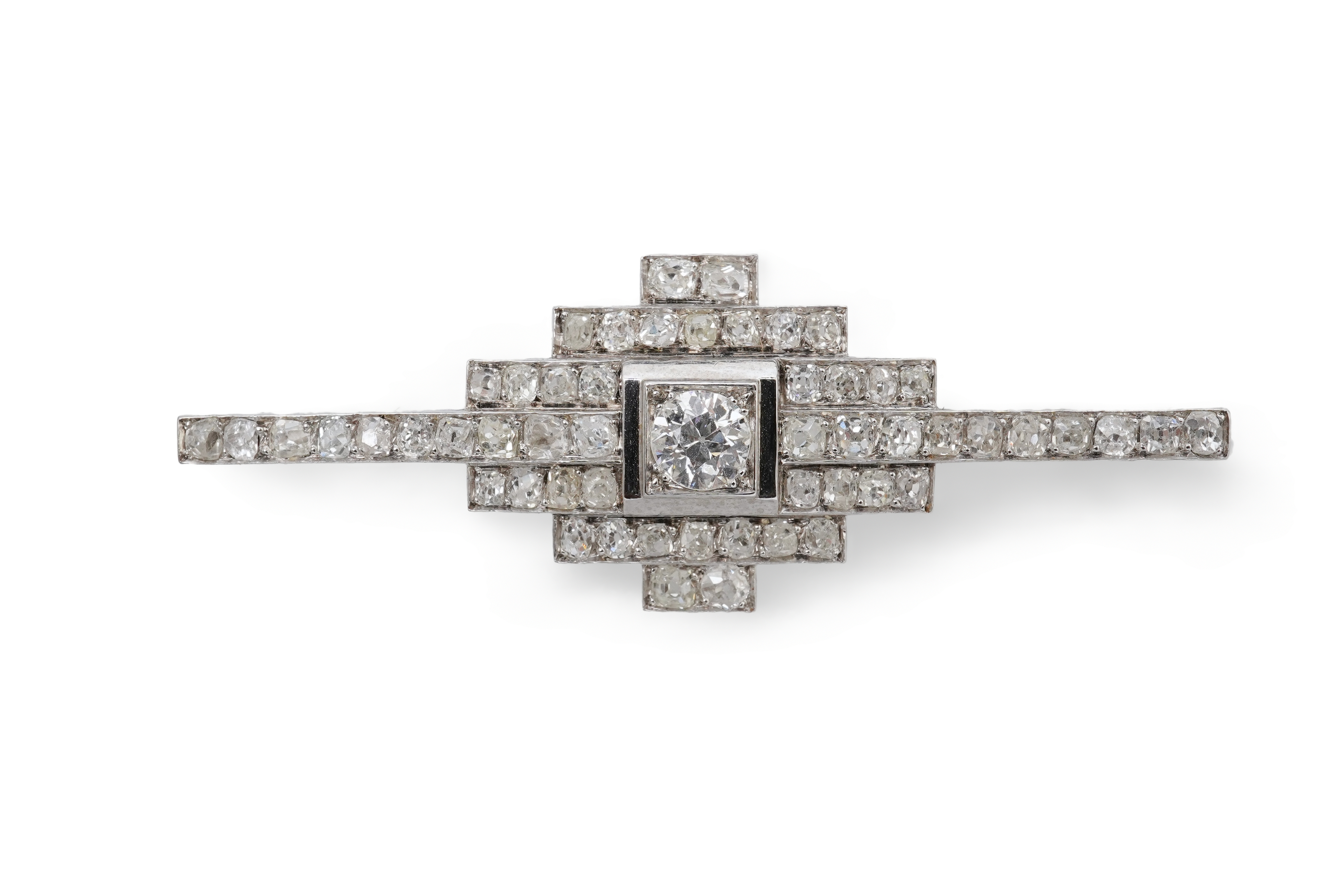 An Art Deco diamond brooch, France, circa 1930